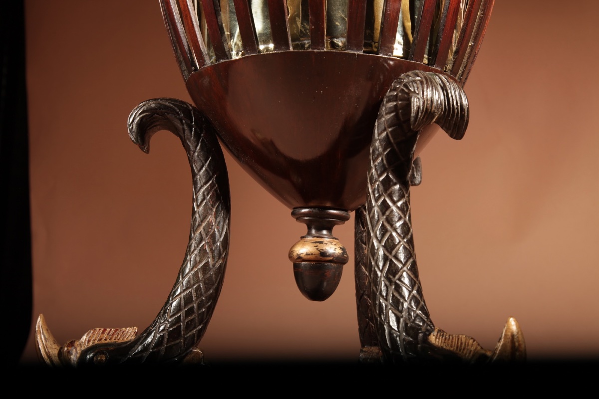 A Rare And Elegant French Plant Stand Or Bottle Holder From The Empire Period (circa 1810–1820).-photo-4