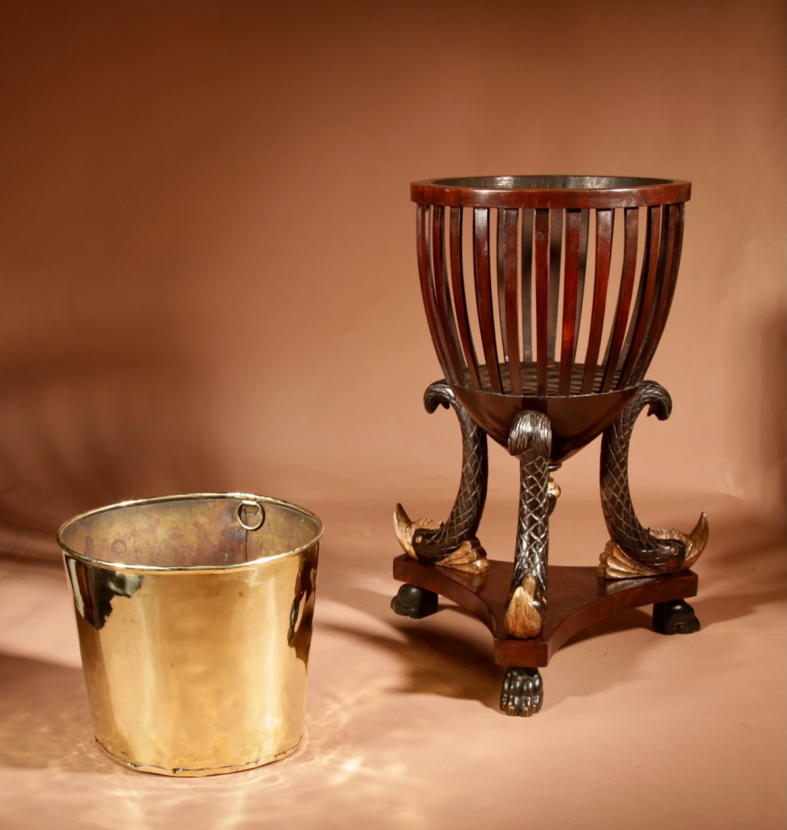 A Rare And Elegant French Plant Stand Or Bottle Holder From The Empire Period (circa 1810–1820).-photo-5