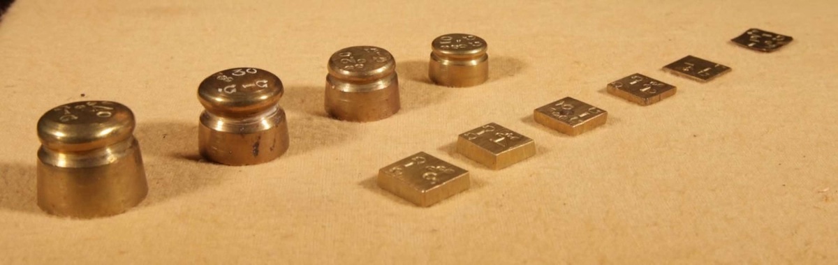 Interesting And Rare Dutch Brass Bushel Balance Complete Set 1846. Of “2 N D Maatjes -photo-1