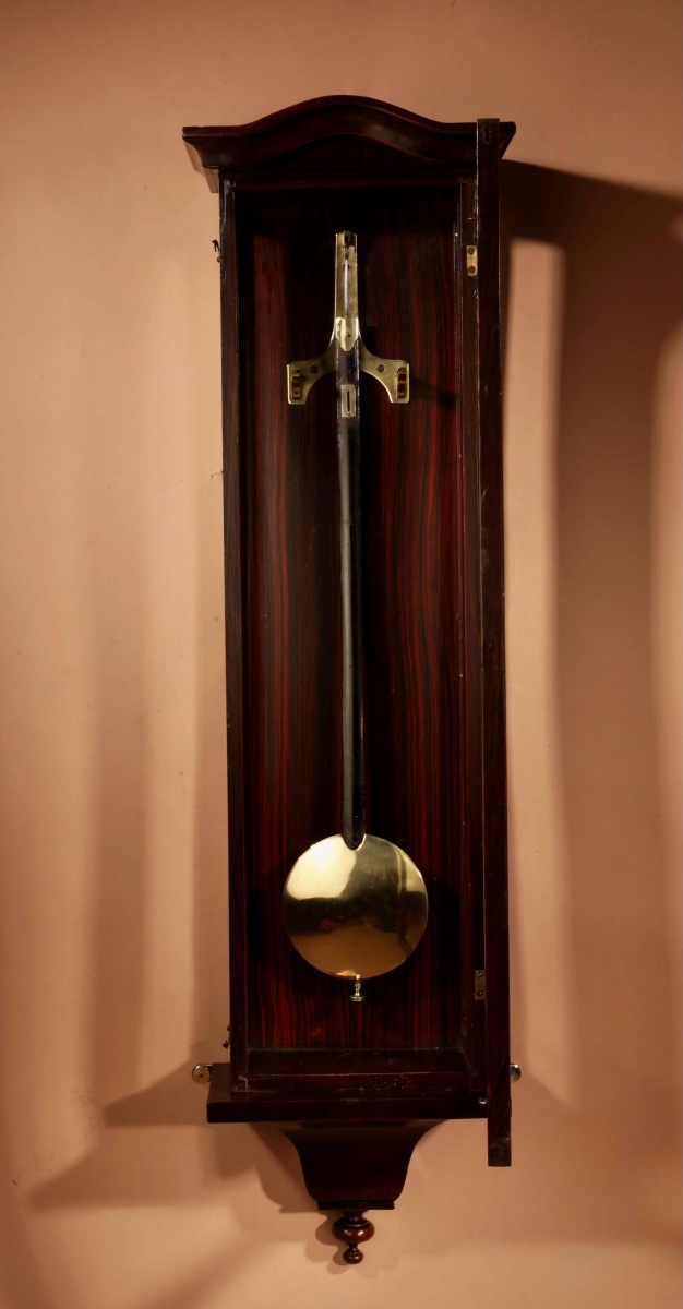 A Interesting Elegant Black Forest Regulator Wall Clock In The Vienna Style.-photo-2