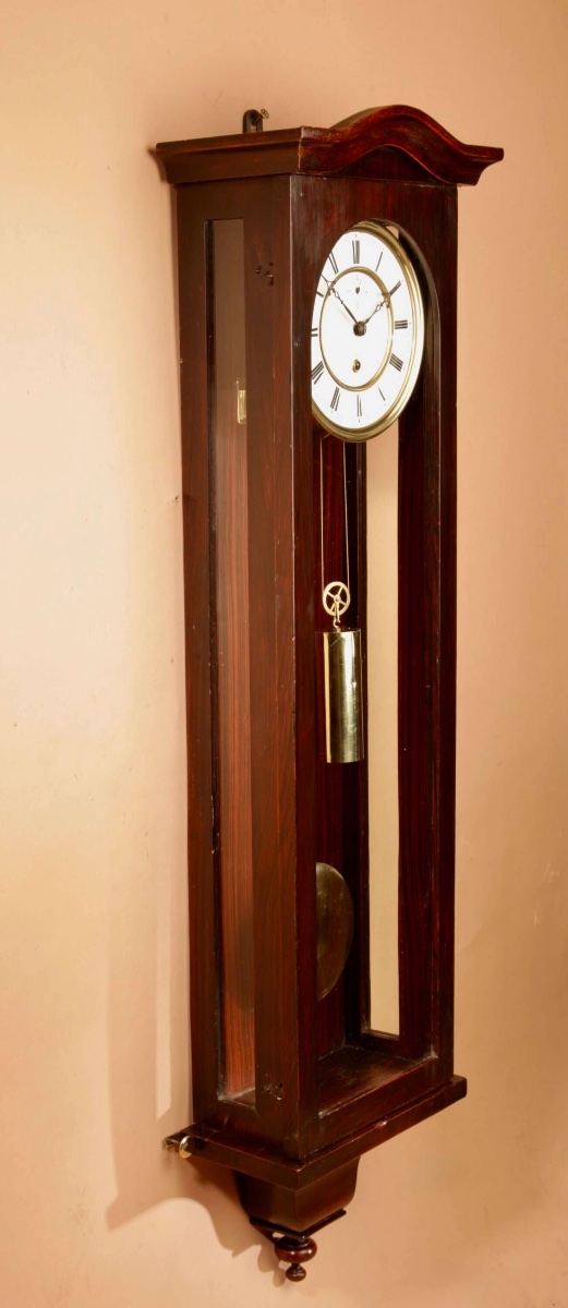 A Interesting Elegant Black Forest Regulator Wall Clock In The Vienna Style.-photo-3