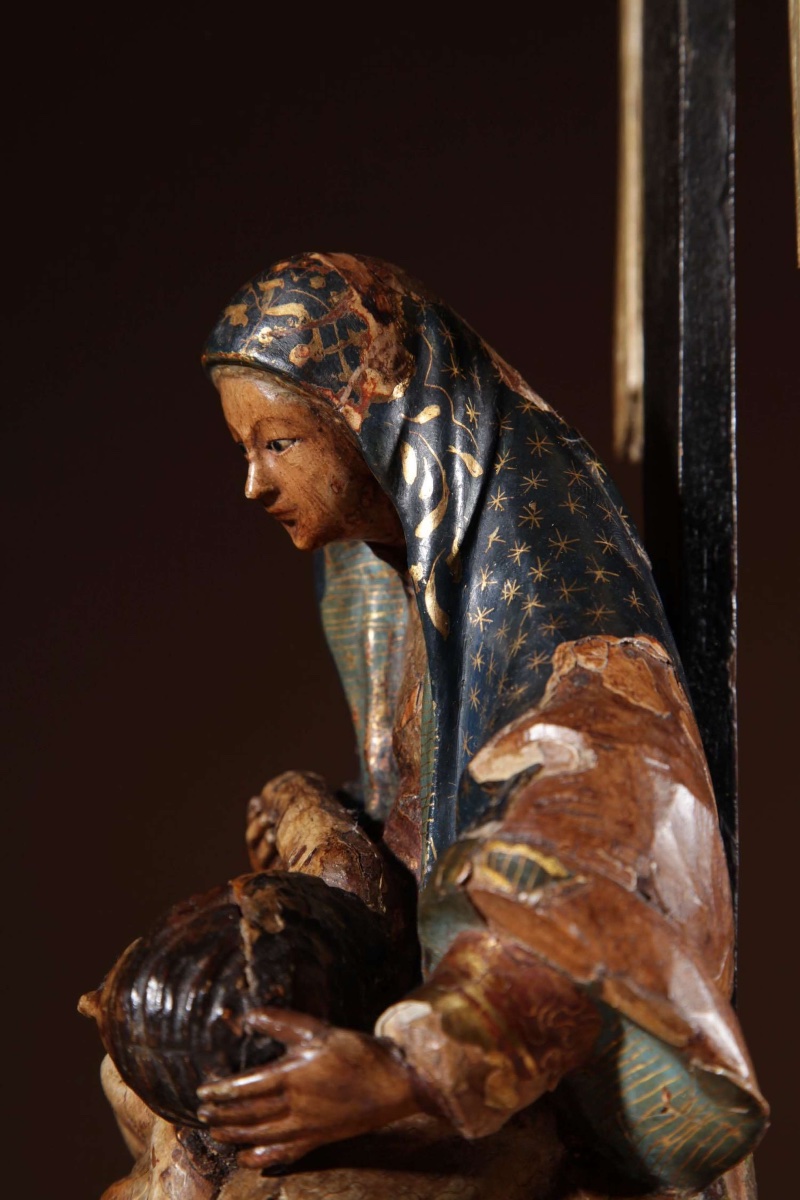  Une belle Pietà espagnole, vers 1750. -photo-6