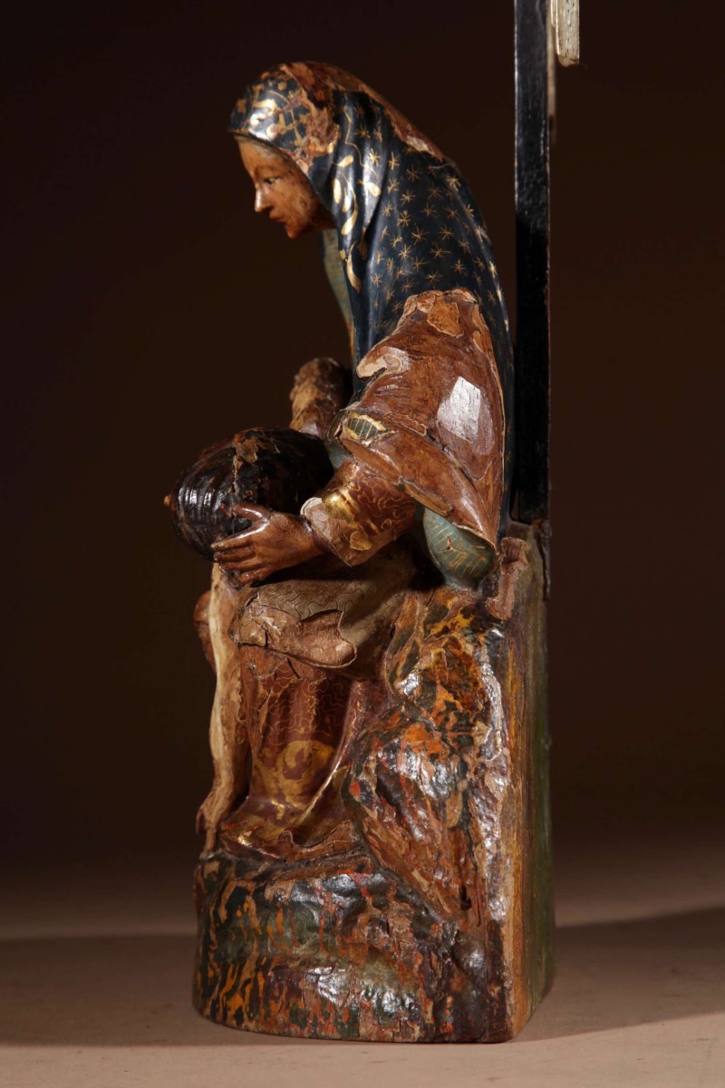  Une belle Pietà espagnole, vers 1750. -photo-7