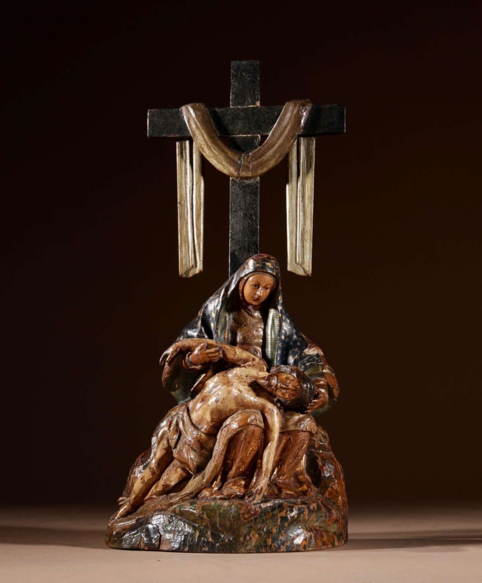  Une belle Pietà espagnole, vers 1750. 