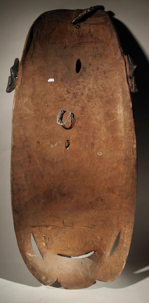 A Very Interesting And Decorative Original Shield Of The Sepik River-photo-3