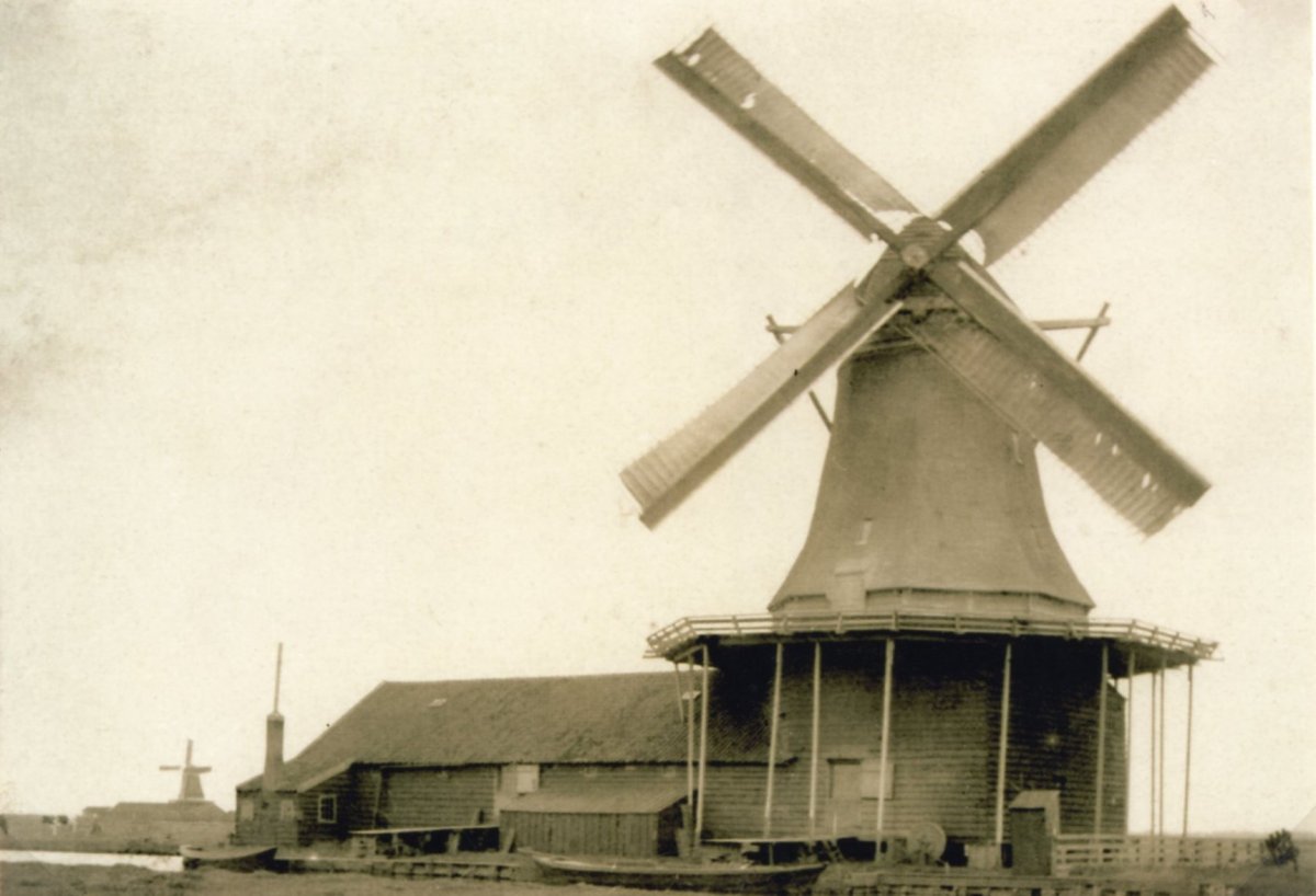 Dutch Gilded Silversmiths Model Windmill Amsterdam 1928 -photo-6
