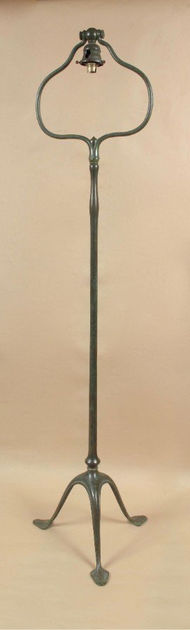 New York Stamped Original Floor Lamp By Tiffany Studios In New York
