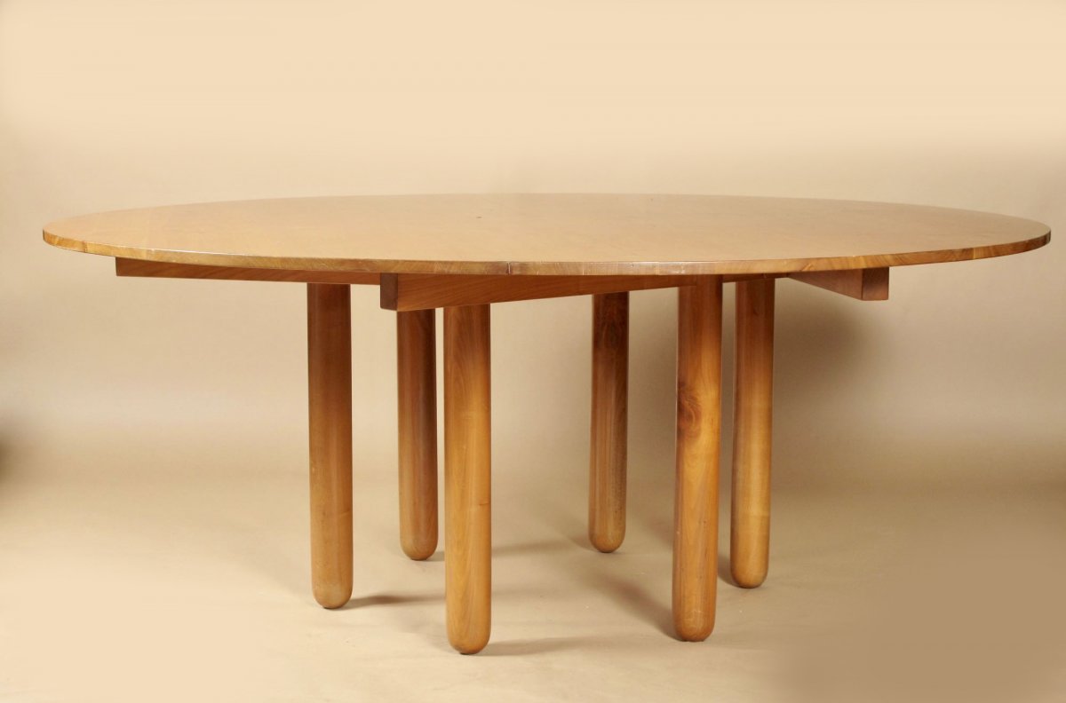 A Rare And Complete  John Makepeace Maple Wood Dining Set  -photo-3