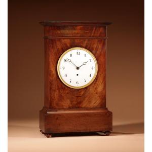 Impressive Directoire Style Mahogany Mantel Clock (1795-1799)
