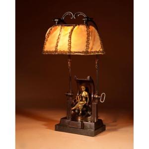 A Very Decorative And Rare Original Art Deco Table Lamp.