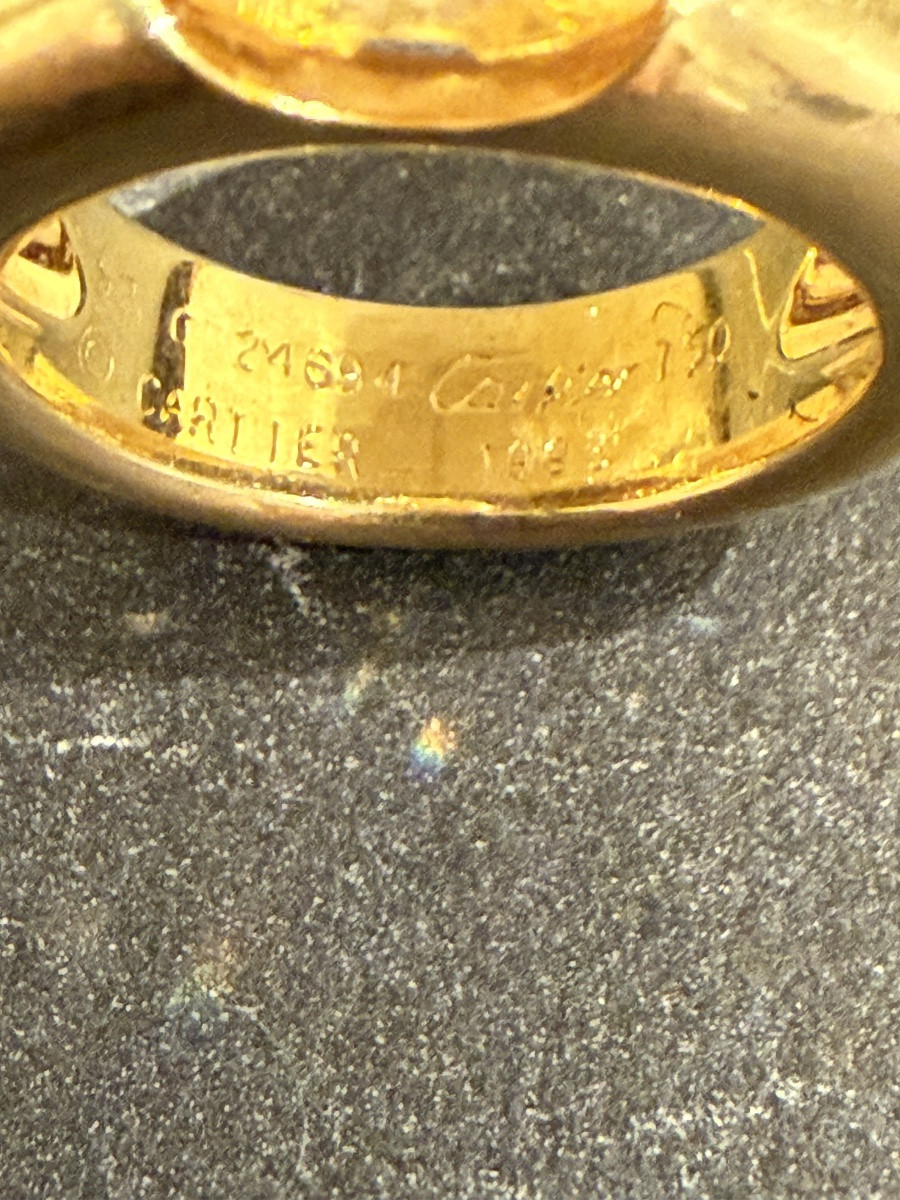 Cartier 18-karat Citrine Band Ring-photo-2