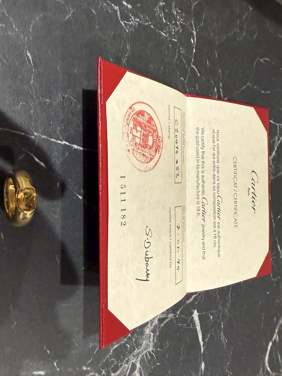 Cartier 18-karat Citrine Band Ring-photo-3