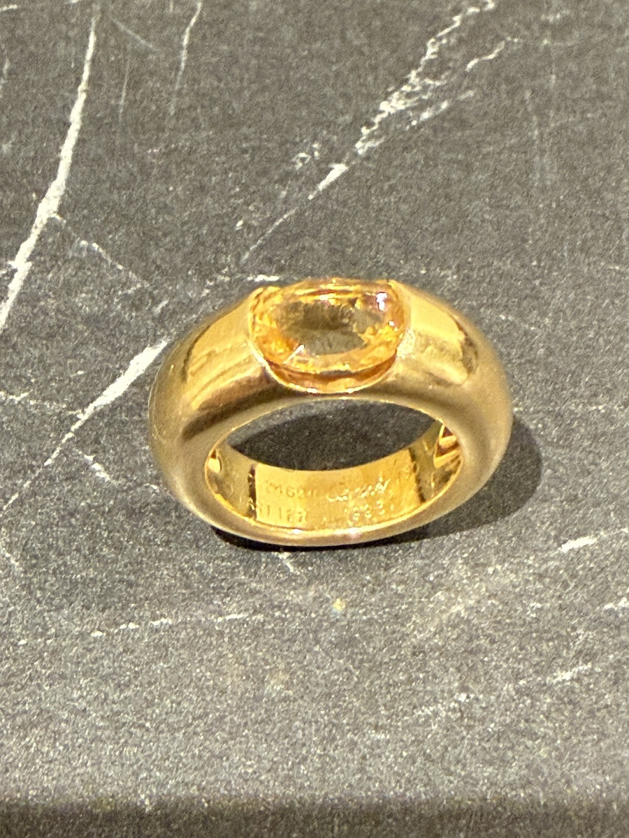 Cartier 18-karat Citrine Band Ring
