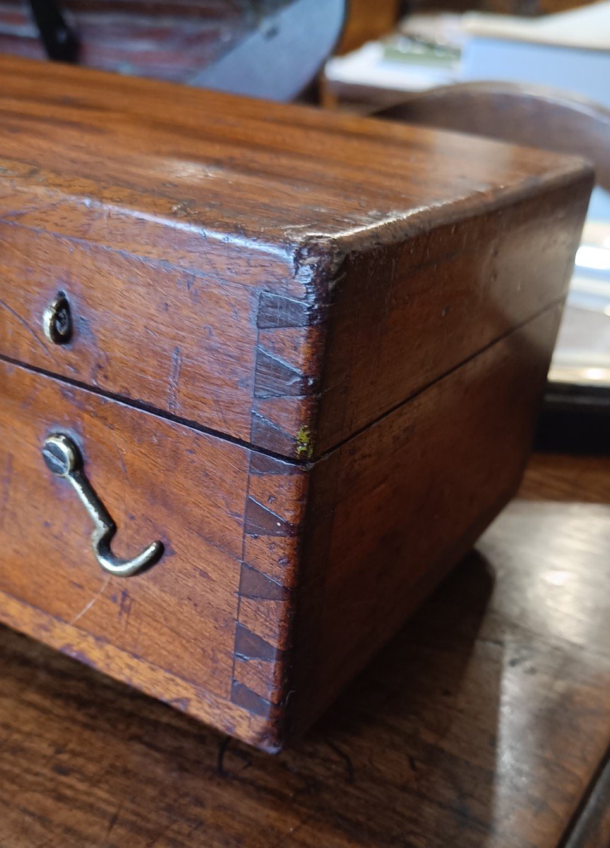 Mahogany Telescope Case, French Navy 1886-photo-2