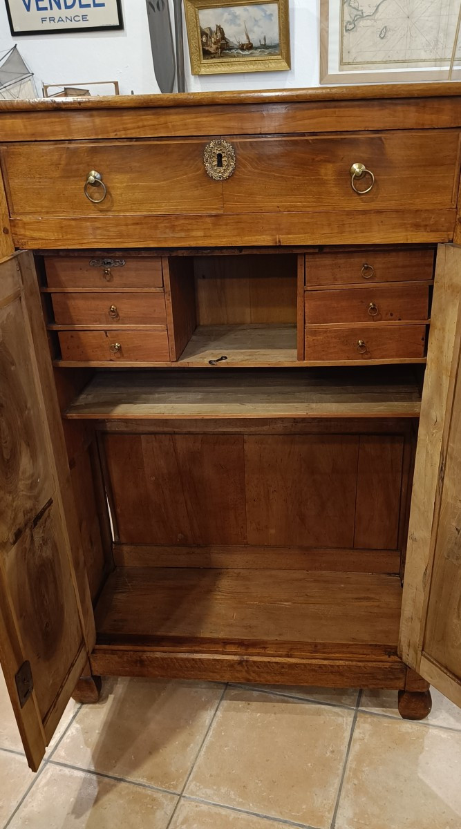 19th Century Restoration Fruitwood Sideboard, Buffet....-photo-7