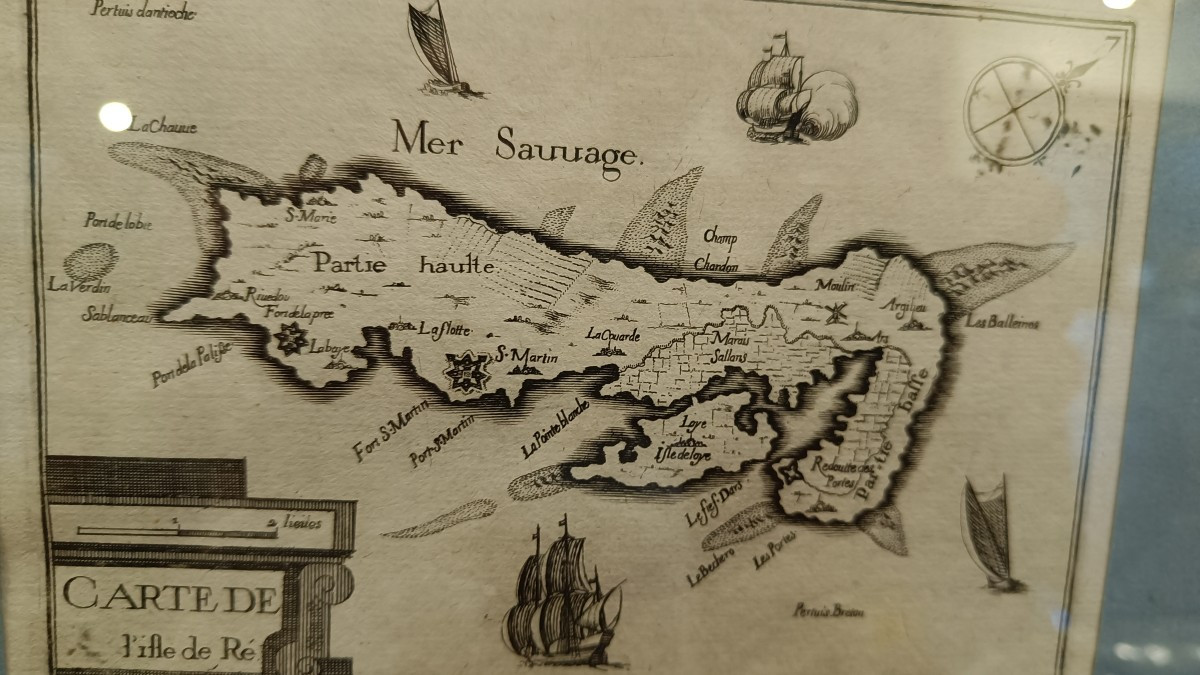 Carte encadrée de l'île de Ré par Tassin, 1634-photo-4