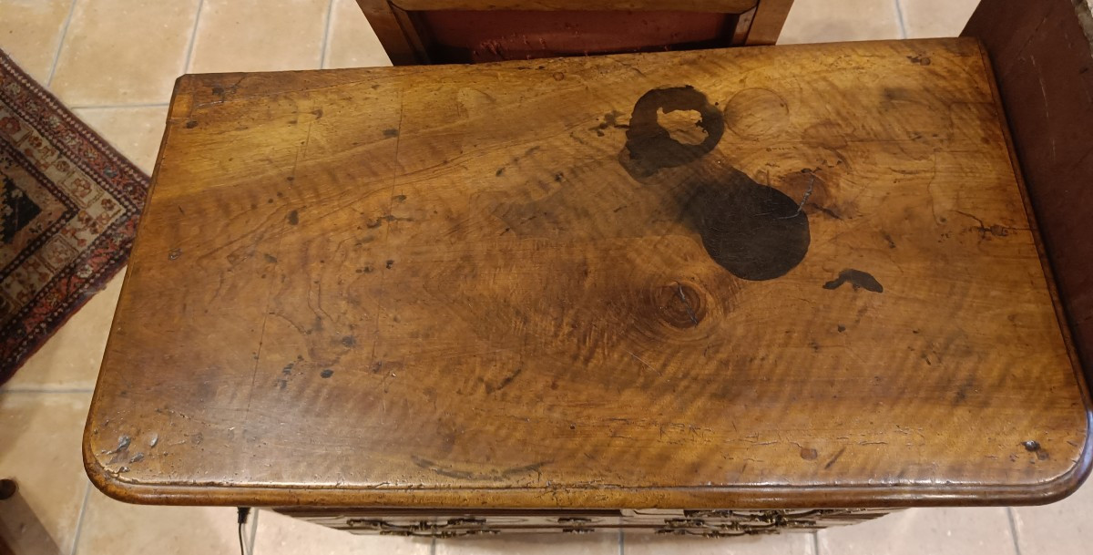 Small Parisian Commode, 18th Century, Stamped Girardau-photo-2