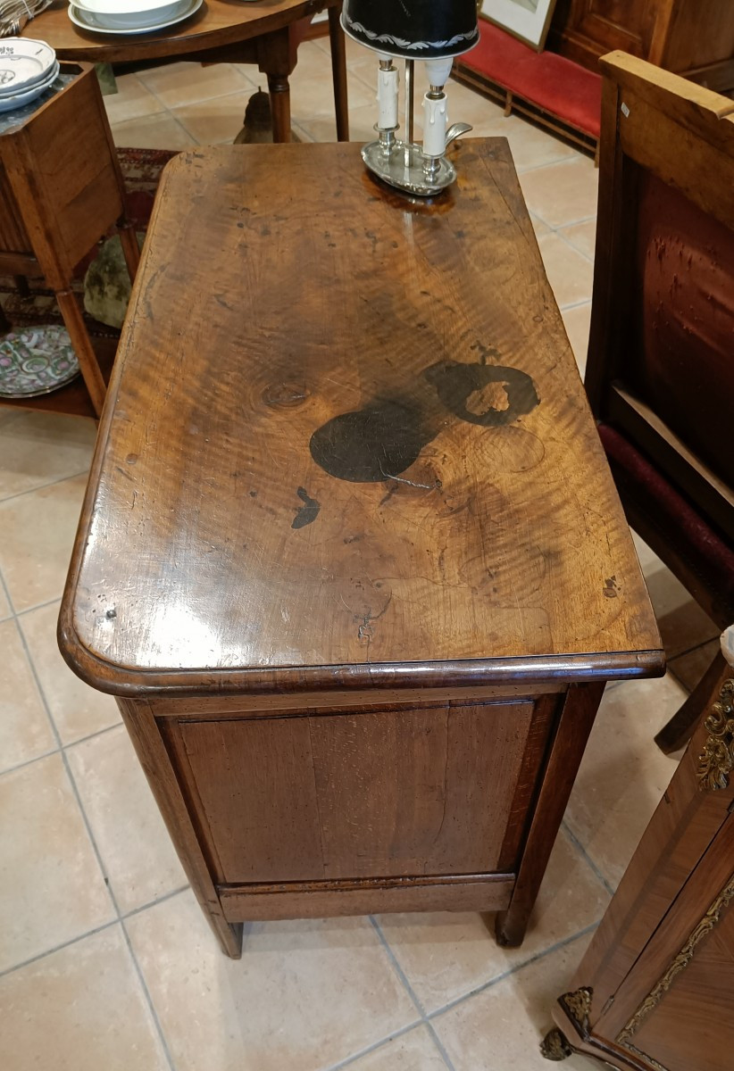 Small Parisian Commode, 18th Century, Stamped Girardau-photo-3