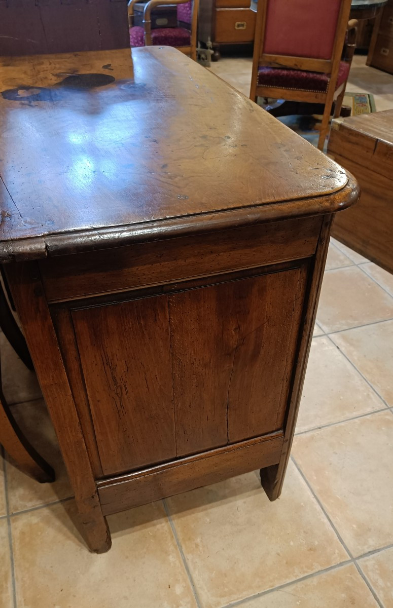 Small Parisian Commode, 18th Century, Stamped Girardau-photo-4
