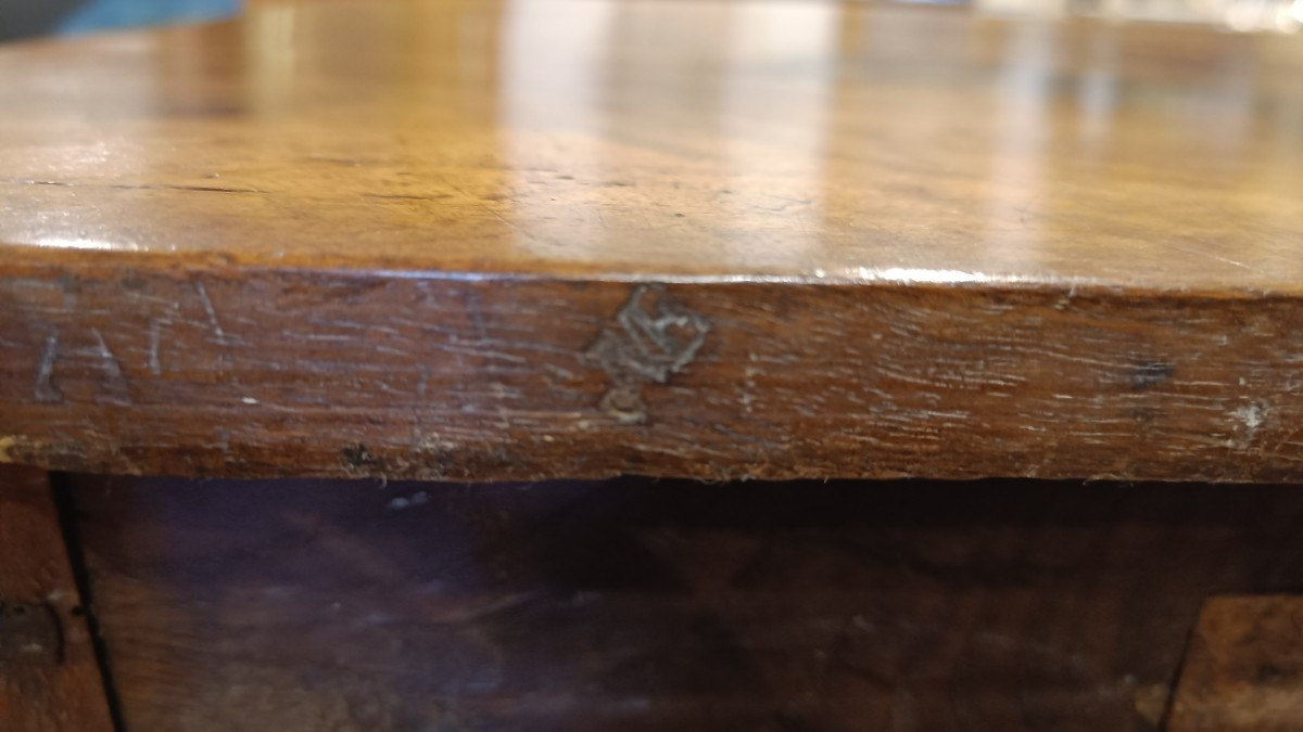 Small Parisian Commode, 18th Century, Stamped Girardau-photo-6