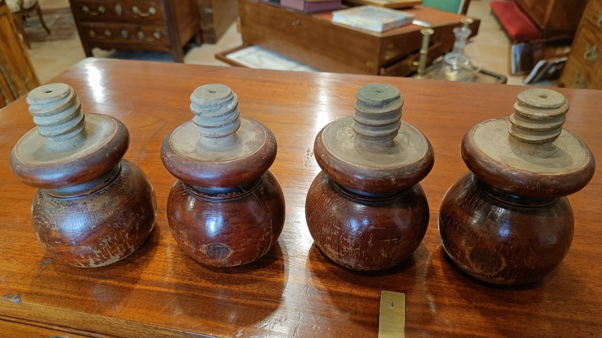 Officer's Chest Of Drawers, Known As A Naval Chest, Late 19th Century, In Mahogany-photo-1
