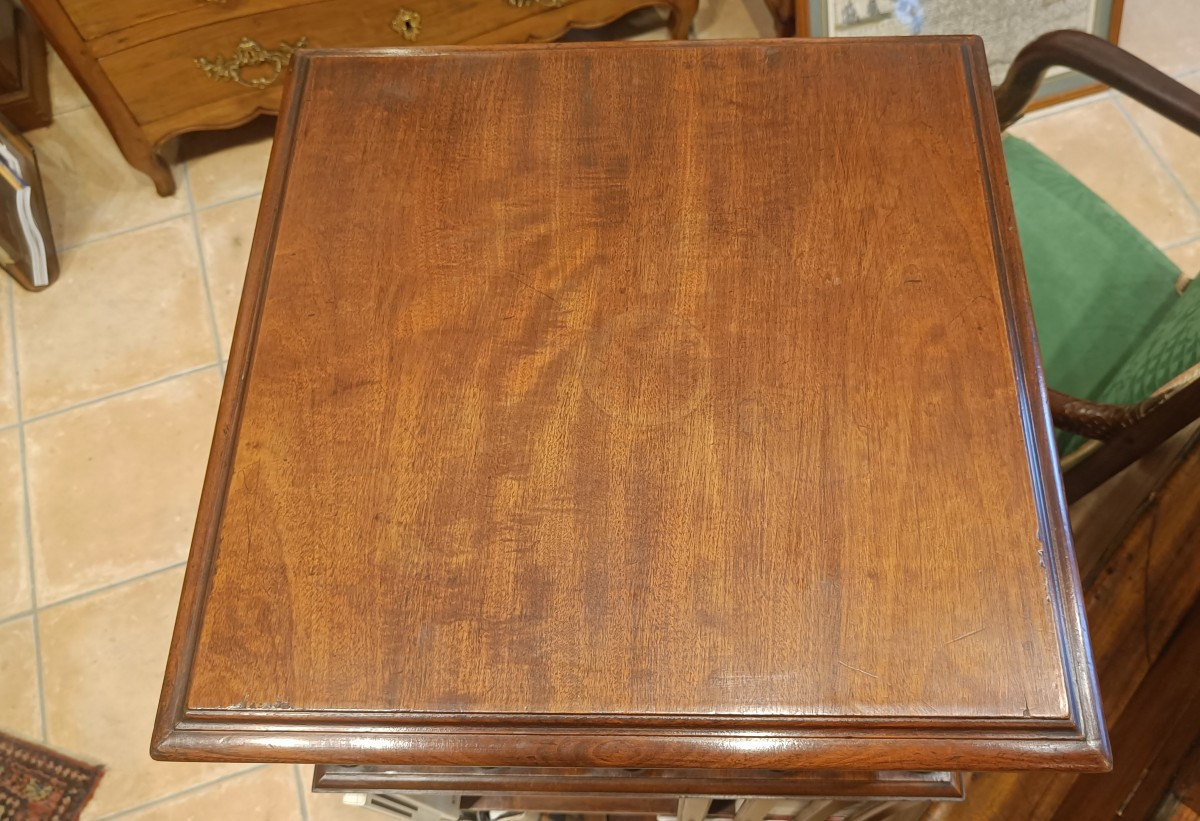 Terquem Rotating Bookcase In Solid Mahogany, Early 20th Century-photo-6