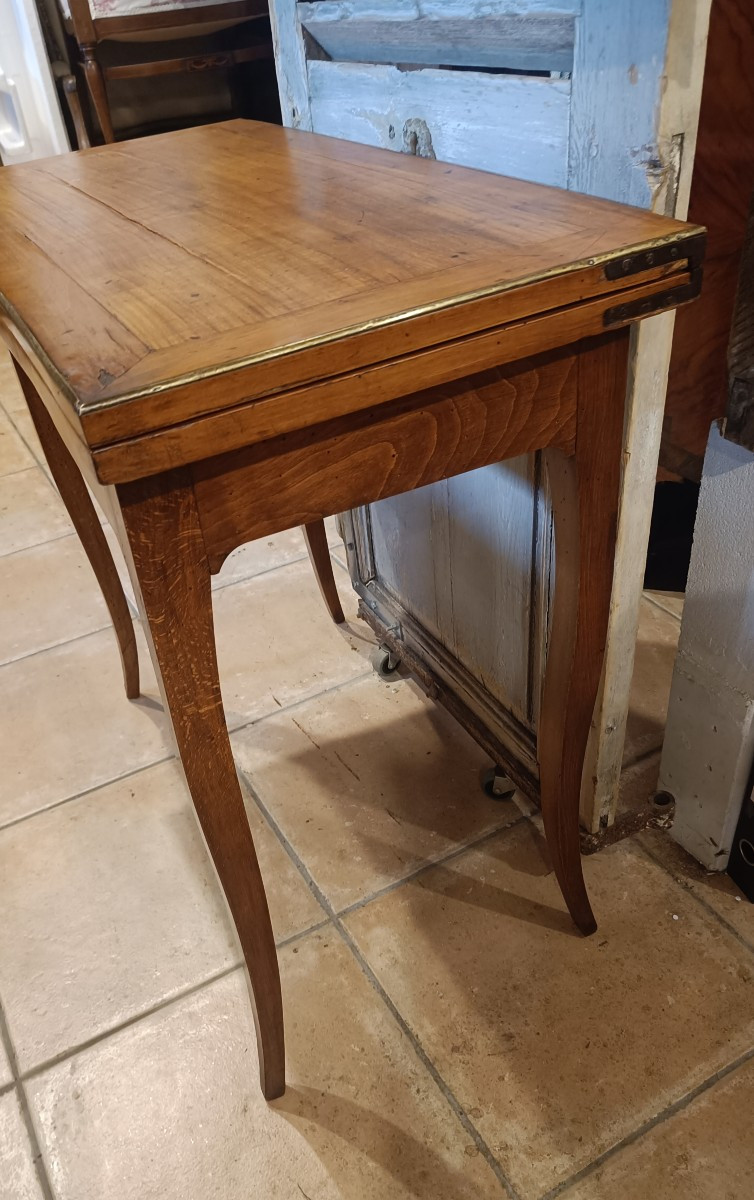 19th Century Louis XV Style Cherry Wood Games Table-photo-2