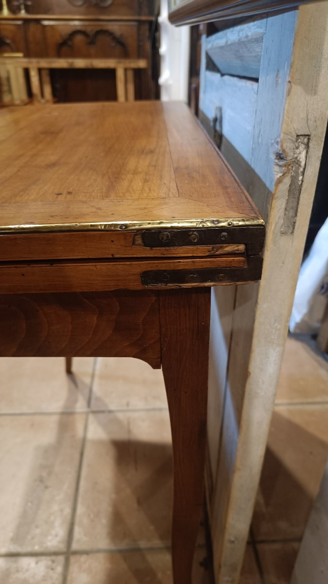 19th Century Louis XV Style Cherry Wood Games Table-photo-3