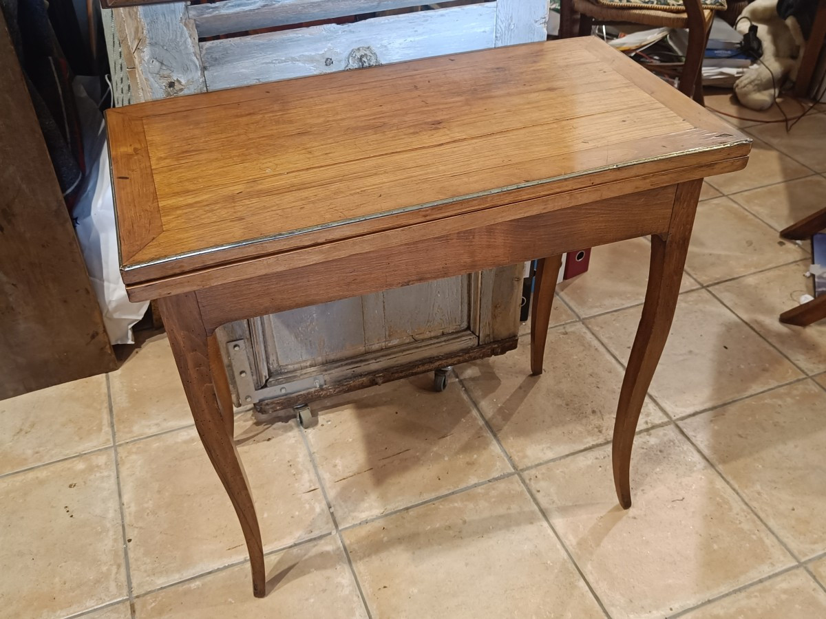 19th Century Louis XV Style Cherry Wood Games Table