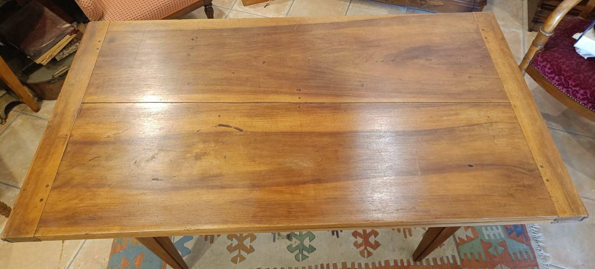 Table Portefeuille Directoire 19ème en noyer-photo-3