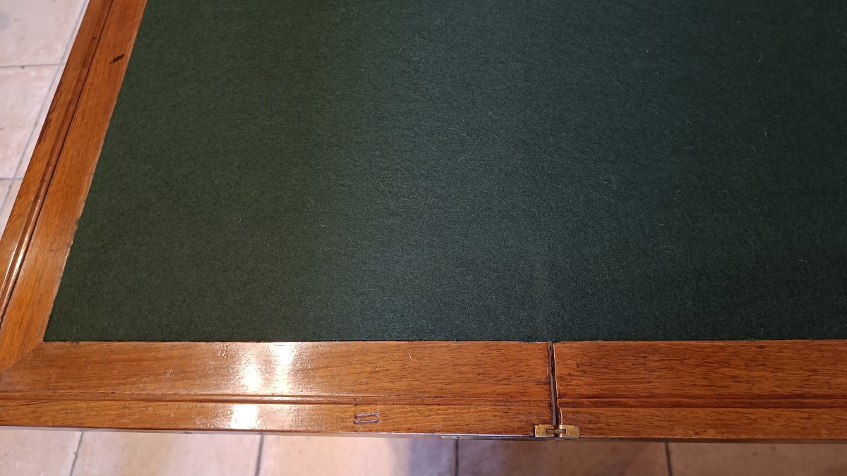 Louis XVI Late 18th Century Walnut And Marquetry Games Table-photo-4