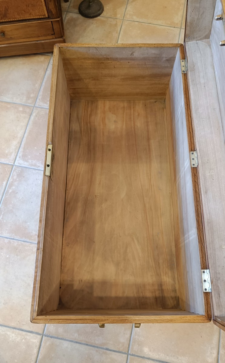19th Century Marine Trunk In Camphor Wood-photo-4