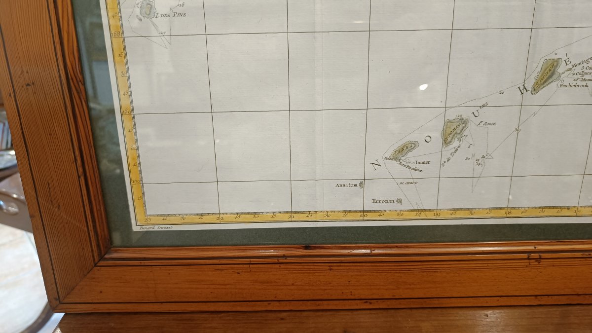 18th-century Watercolor Map Of New Caledonia, From Cook’s 1774 Voyage-photo-2