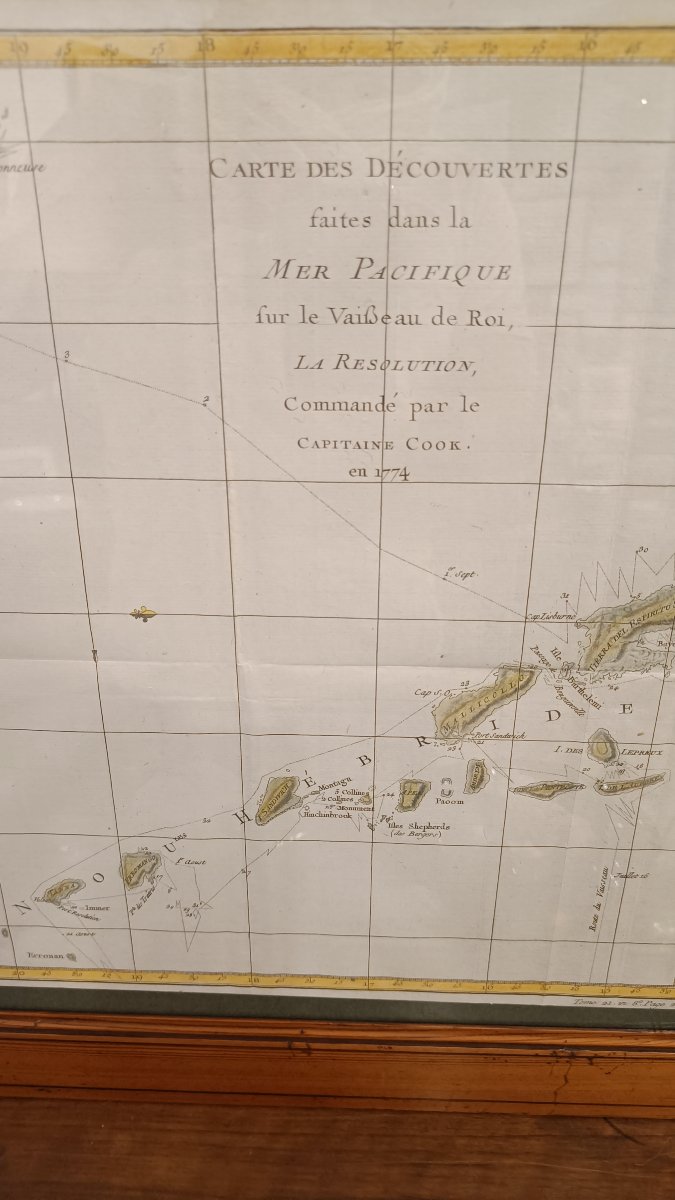 18th-century Watercolor Map Of New Caledonia, From Cook’s 1774 Voyage-photo-4