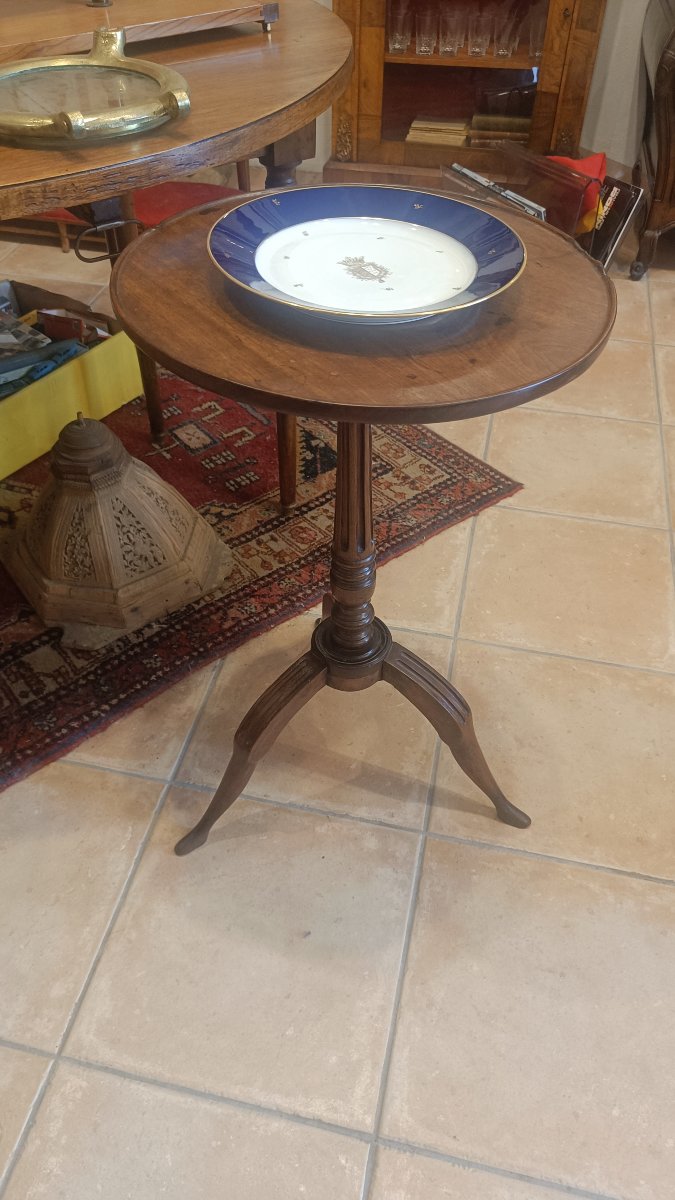 Small Louis XI Side Table, 18th Century, Made Of Mahogany