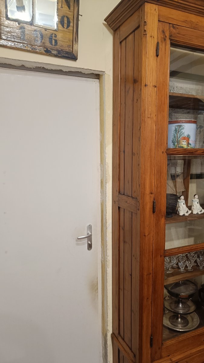 Large Display Bookcase From The 1900s Made Of Pitch Pine-photo-2