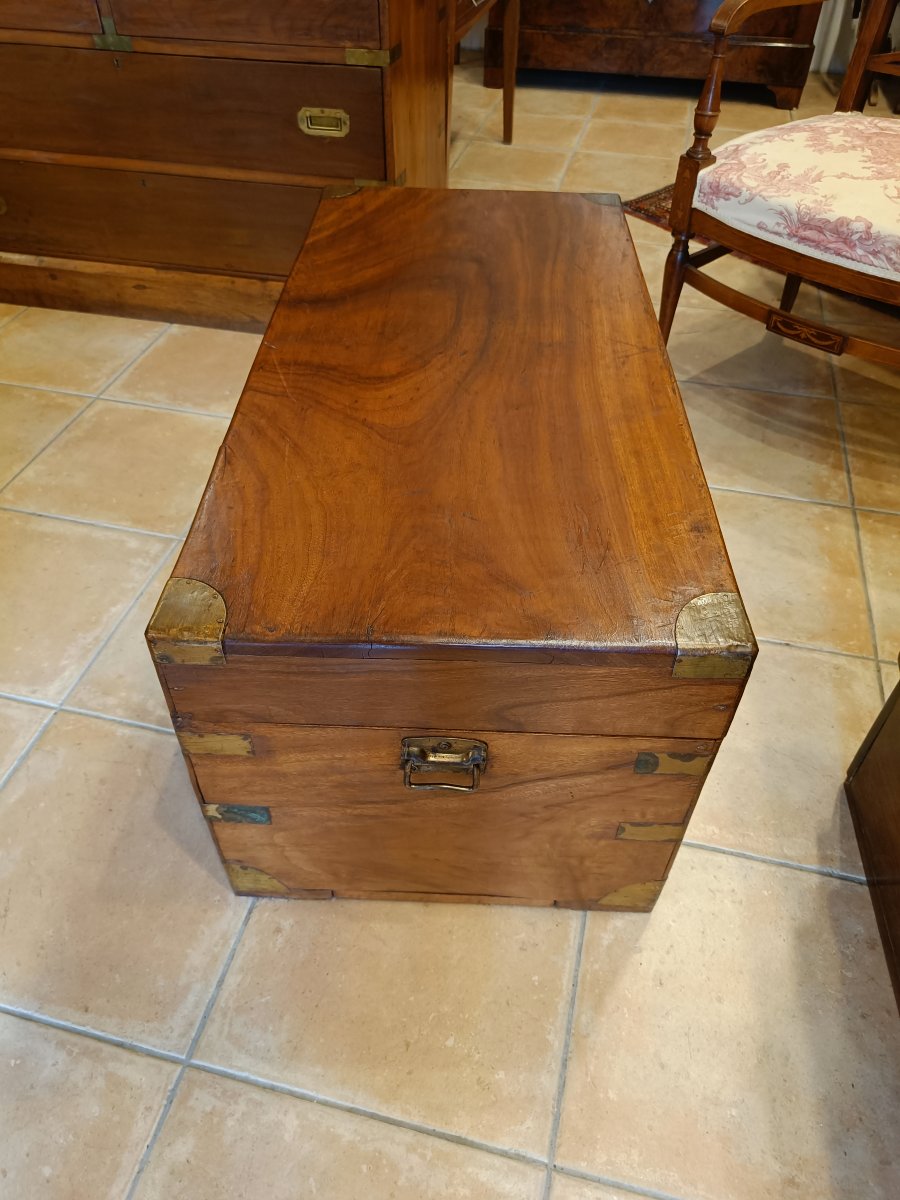 Early 20th-century Camphorwood Nautical Trunk-photo-2