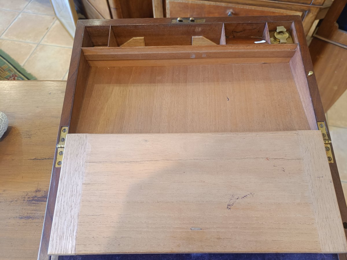 19th-century Mahogany Writing Desk-photo-4