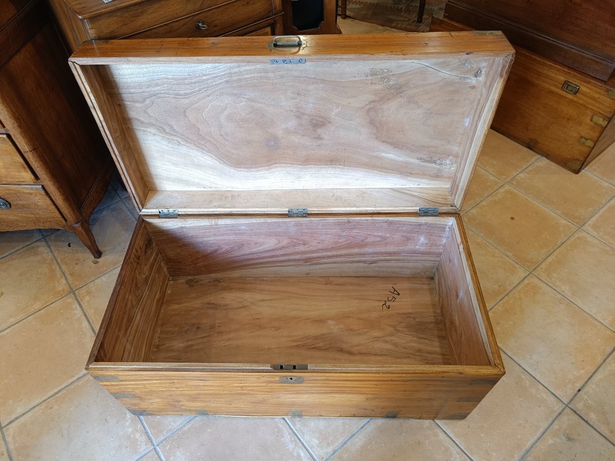 19th-century Camphor Wood Travel Trunk-photo-1
