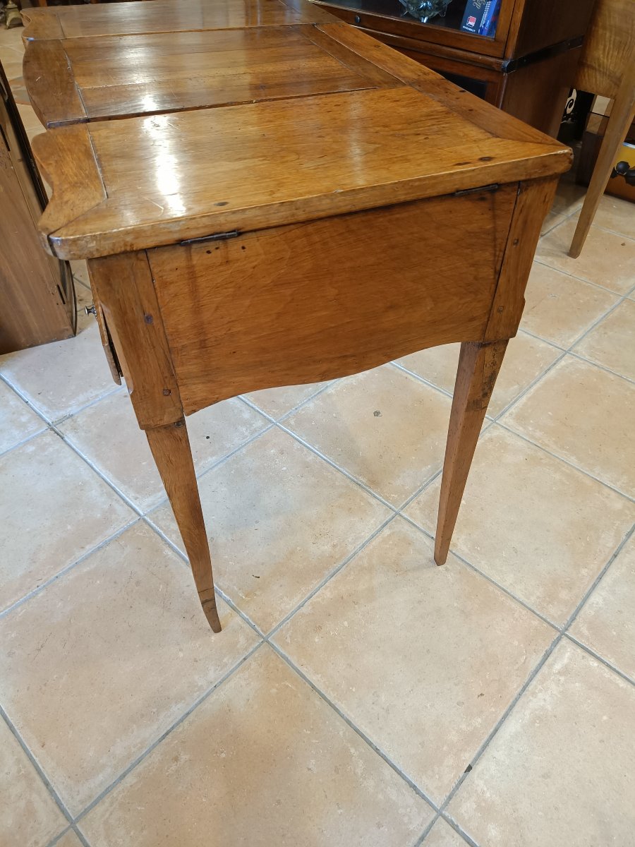 Coiffeuse directoire début 19ème en noyer massif-photo-5