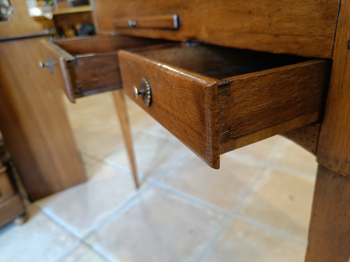 Coiffeuse directoire début 19ème en noyer massif-photo-8