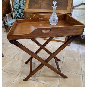 Boat Tray Table, Butler Tray In Mahogany