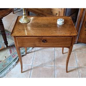 Small Louis XV Writing Table Early 19th In Walnut