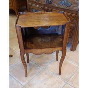 Louis XV Bedside Table In Cherry, Late 18th Early 19th