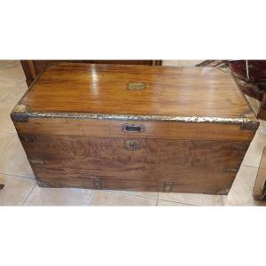 Large Officer's Trunk Called Marine Trunk In Camphor