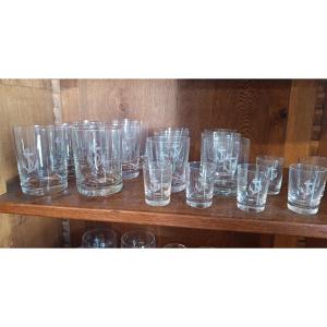 National Navy Glasses With Anchor