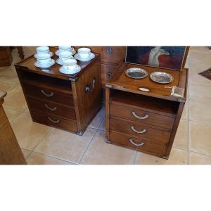 Pair Of Starbay Bedside Tables In Navy Style