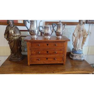 Commode de Maîtrise directoire en merisier et marqueterie