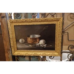 Tableau Nature morte "les oeufs durs"