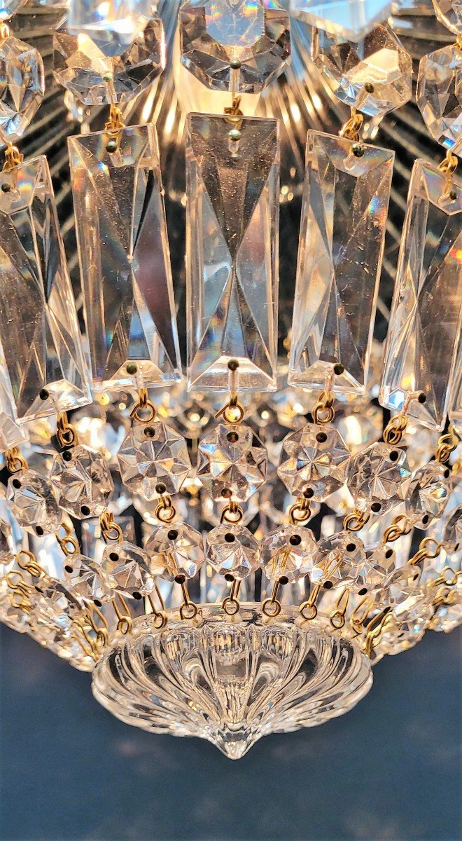 Lampe d'Entrée En Cristal Avec 1 Point Lumineux.-photo-4